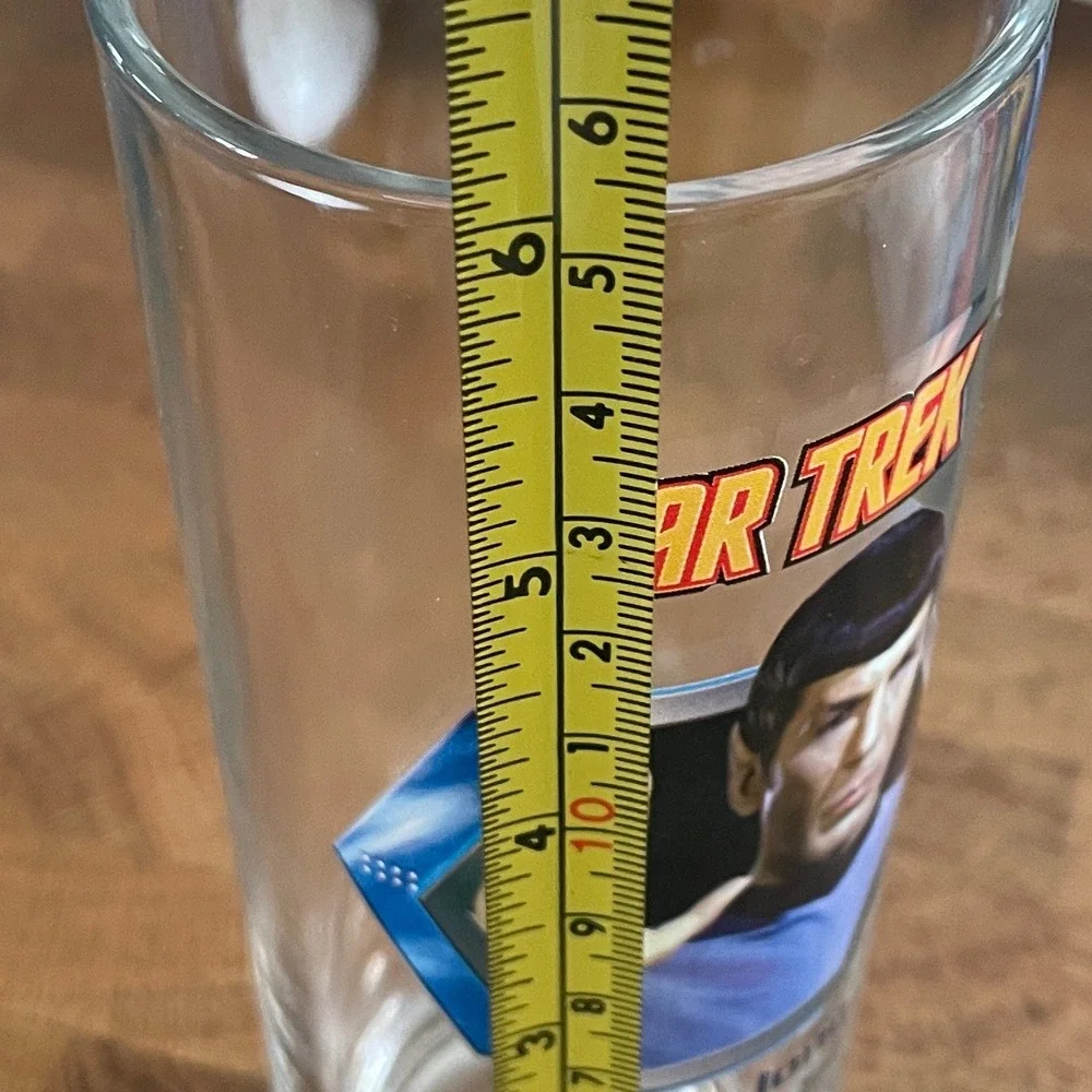 Star Trek Spock Live Long and Prosper Vandor‎ 2011 Glass Highball Tumbler 6 Inch